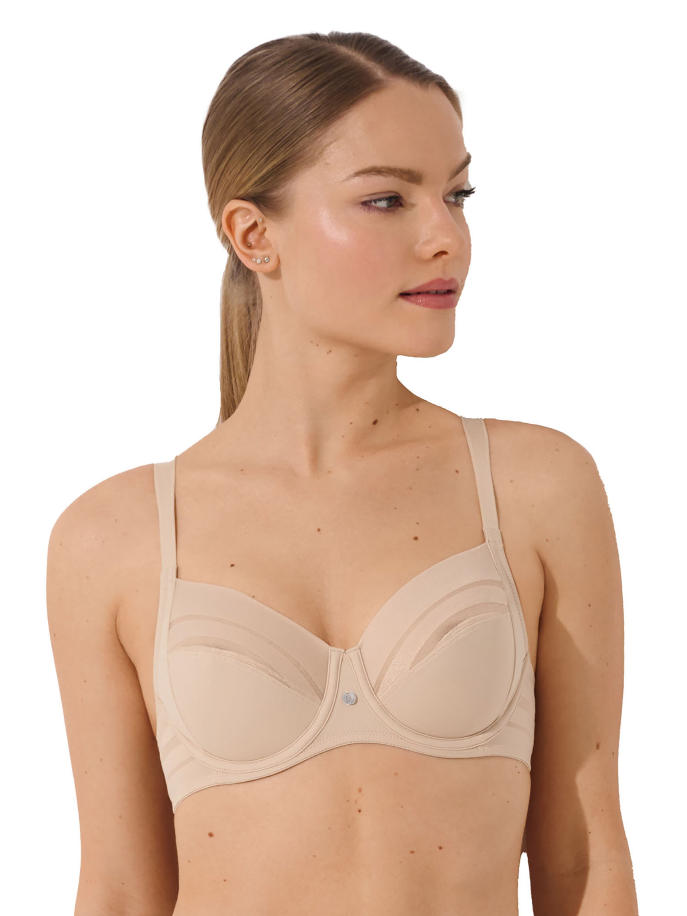 Lisca T-Shirt BH 'Alegra'‌‌‌ in Beige