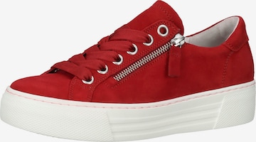 GABOR Sneakers laag in Rood: voorkant