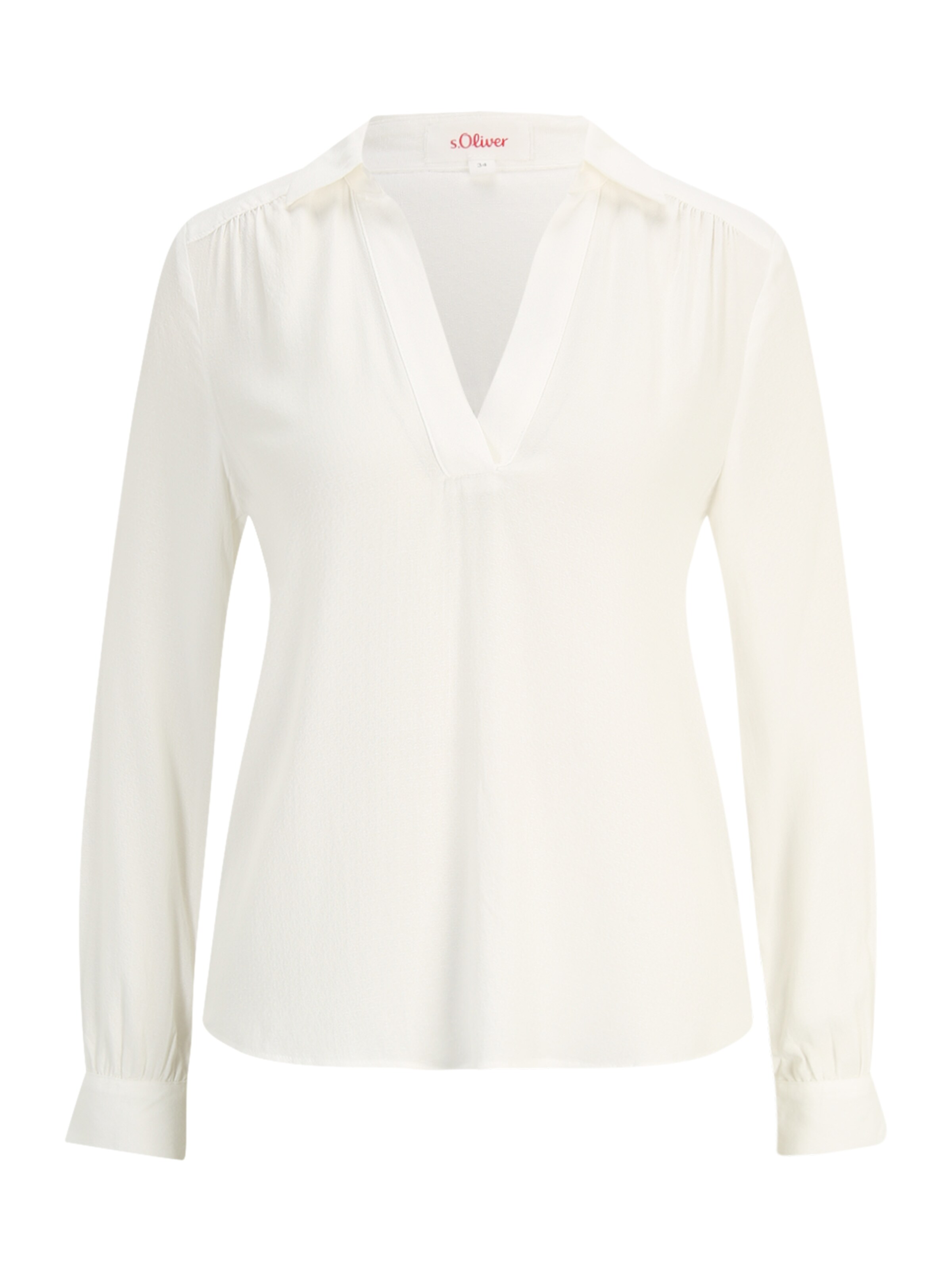 s.Oliver Blouse in Wit: voorkant