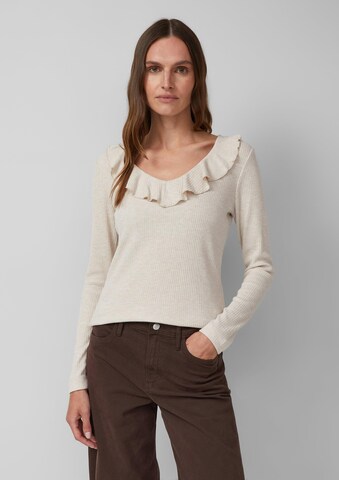 T-shirt s.Oliver en beige : devant