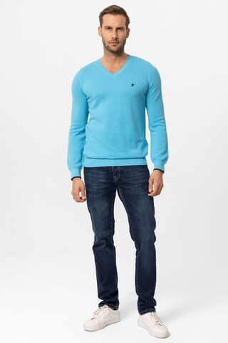 DENIM CULTURE Trui 'Romario' in Blauw