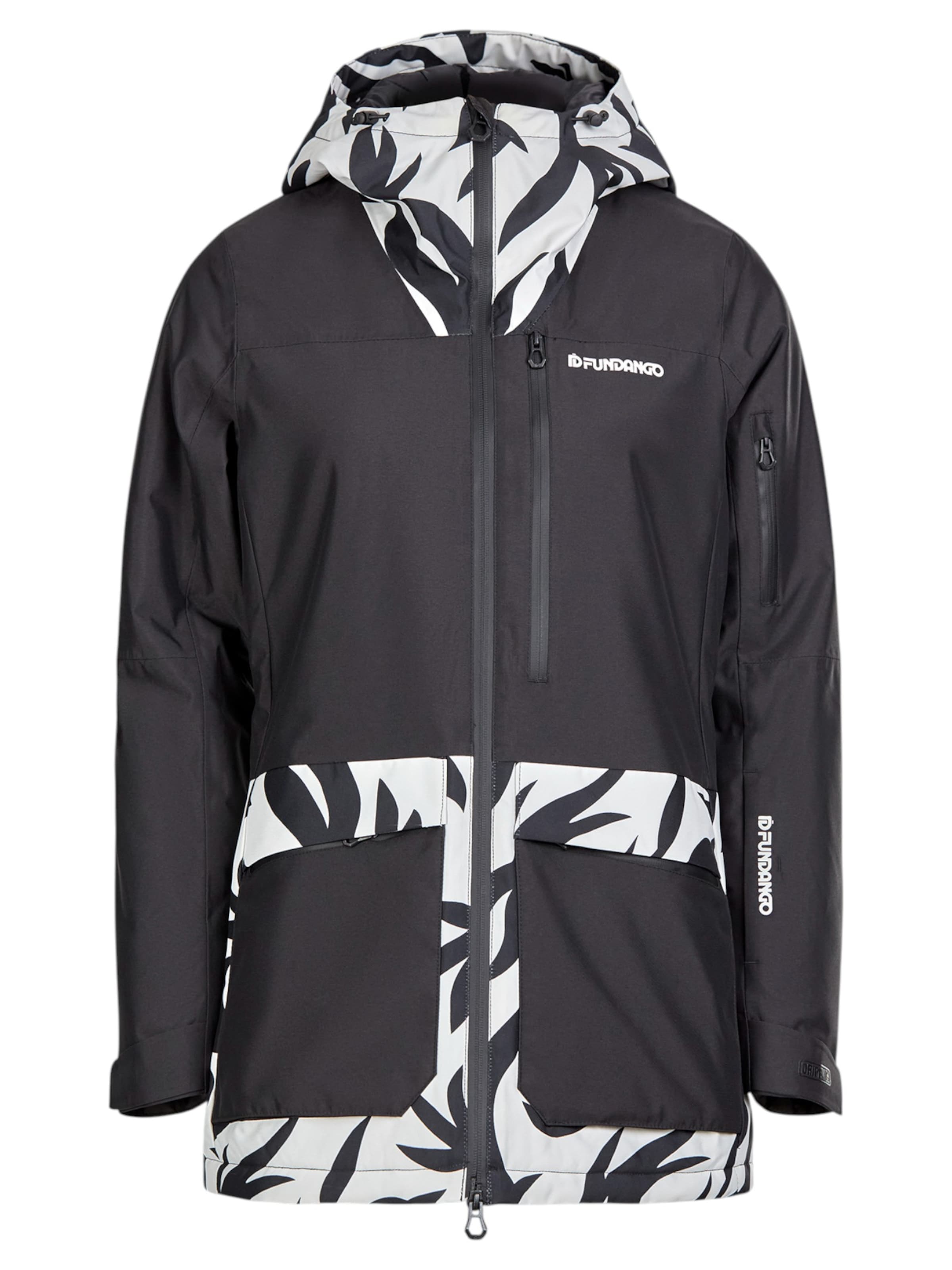 Fundango Outdoor jacket 'Poplar ECO ' in Black: front