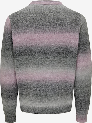 Only & Sons Pullover 'TIMBER' i lilla
