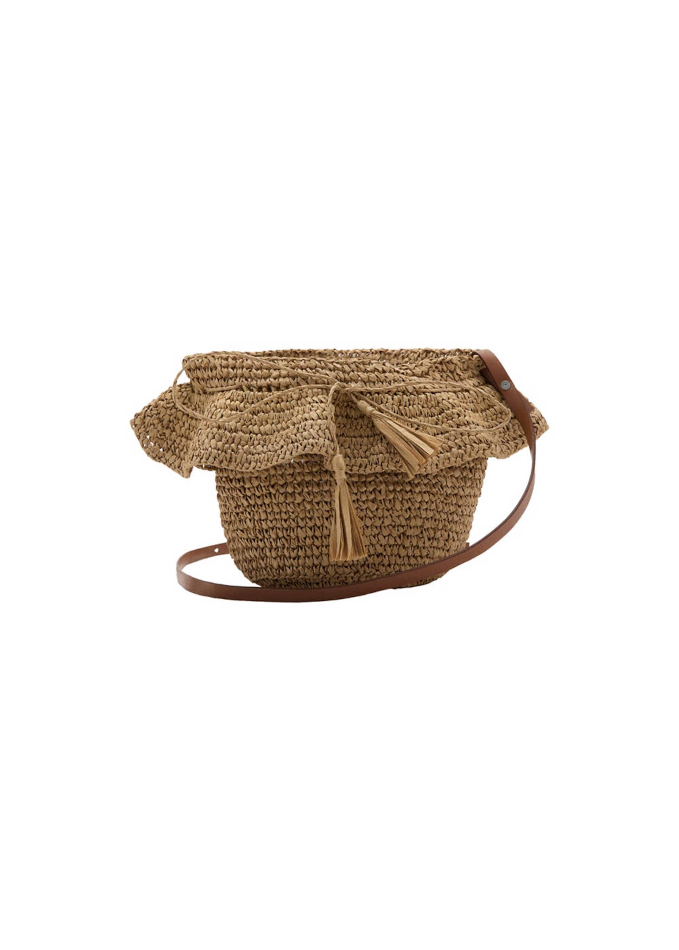 MANGO TEEN Pouch 'Clara' in Brown: front