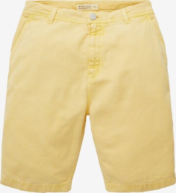 Pantaloni eleganți de la TOM TAILOR pe galben: față