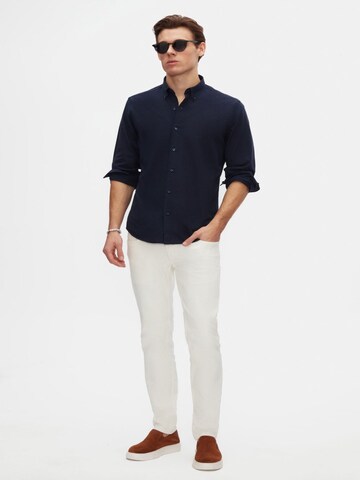 D’S Damat Regular fit Overhemd in Blauw