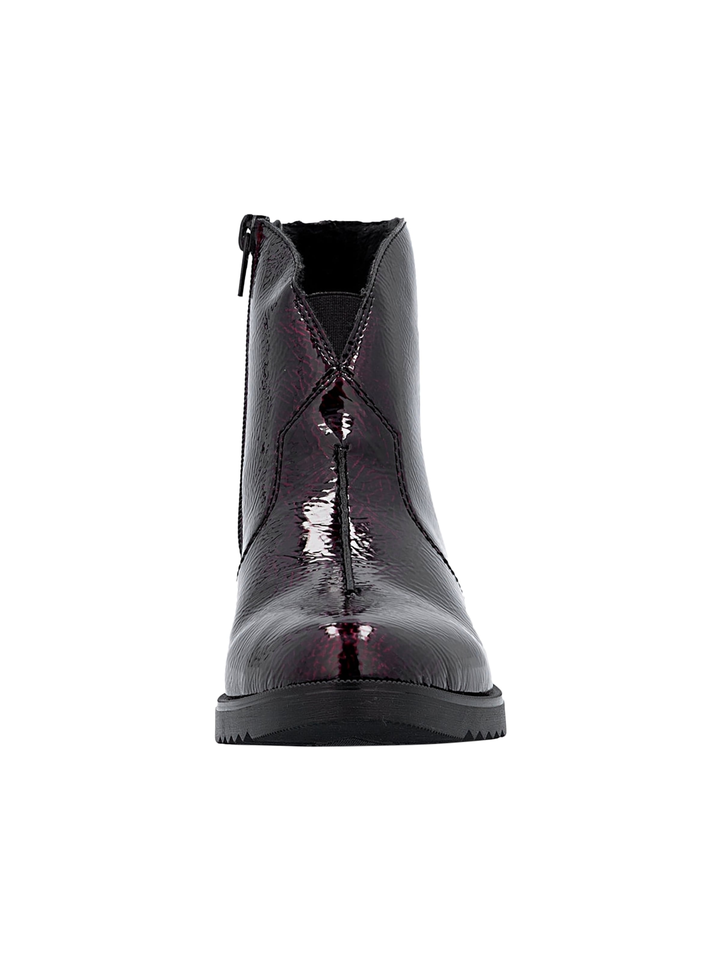 Bottines 'Lagro Zip-Stiefelette' Rieker en rouge