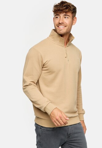 INDICODE JEANS Sweatshirt 'Brandt' in Beige