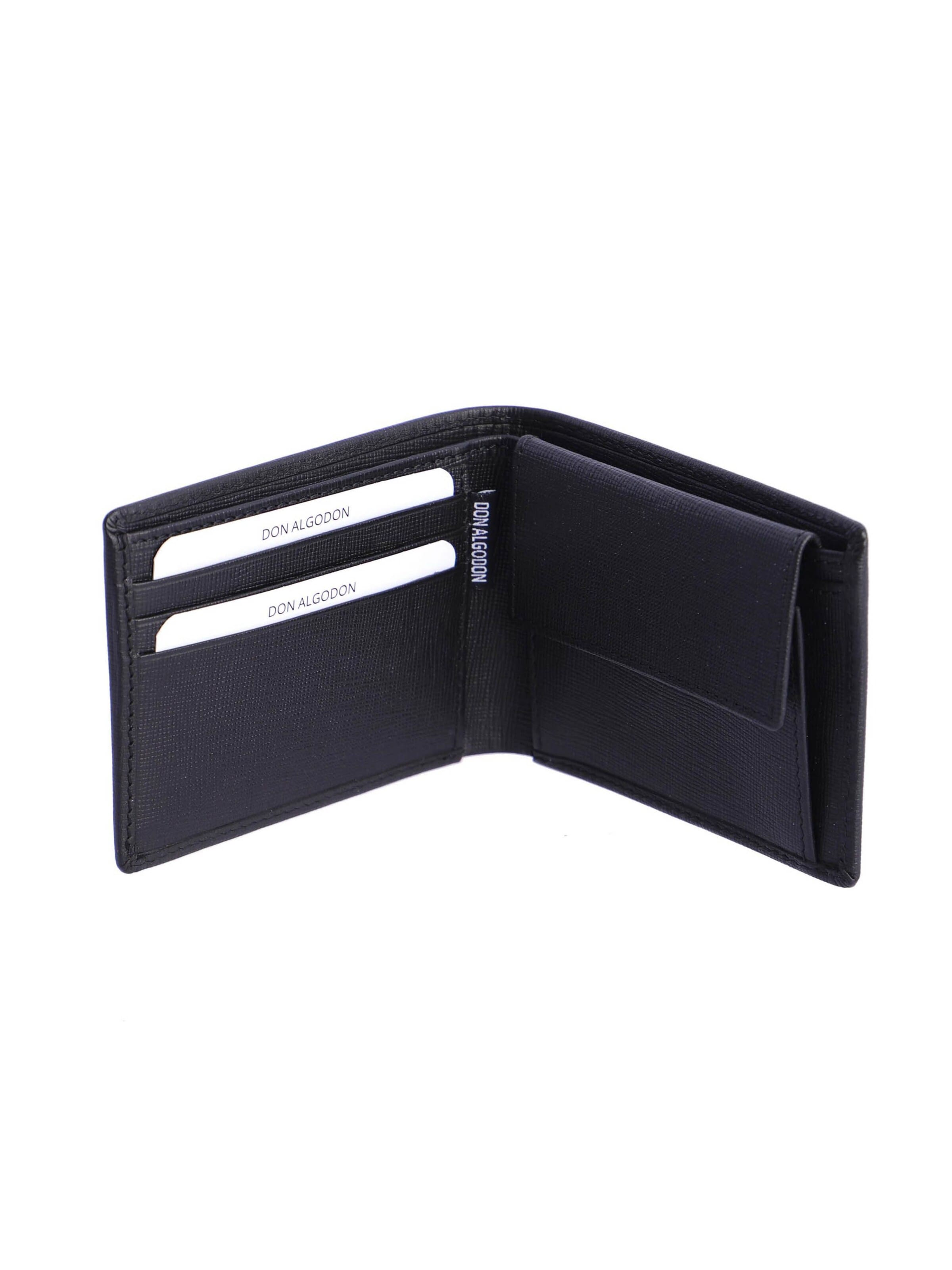 Don Algodon - Cartera 'Cartera para hombre Alessandro de piel con protección RFID' en negro