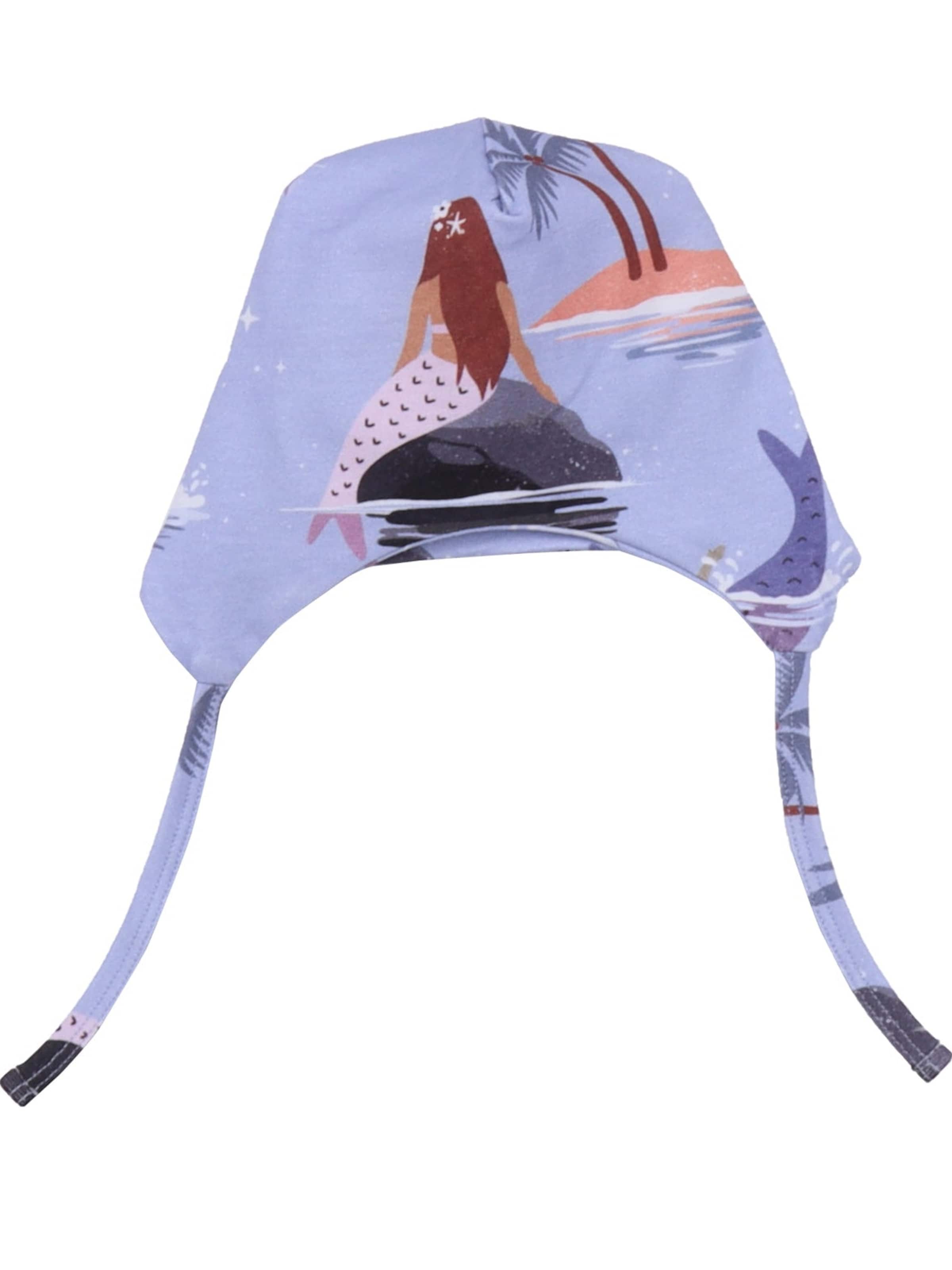 Walkiddy Beanie 'Mermaids' in Purple: front