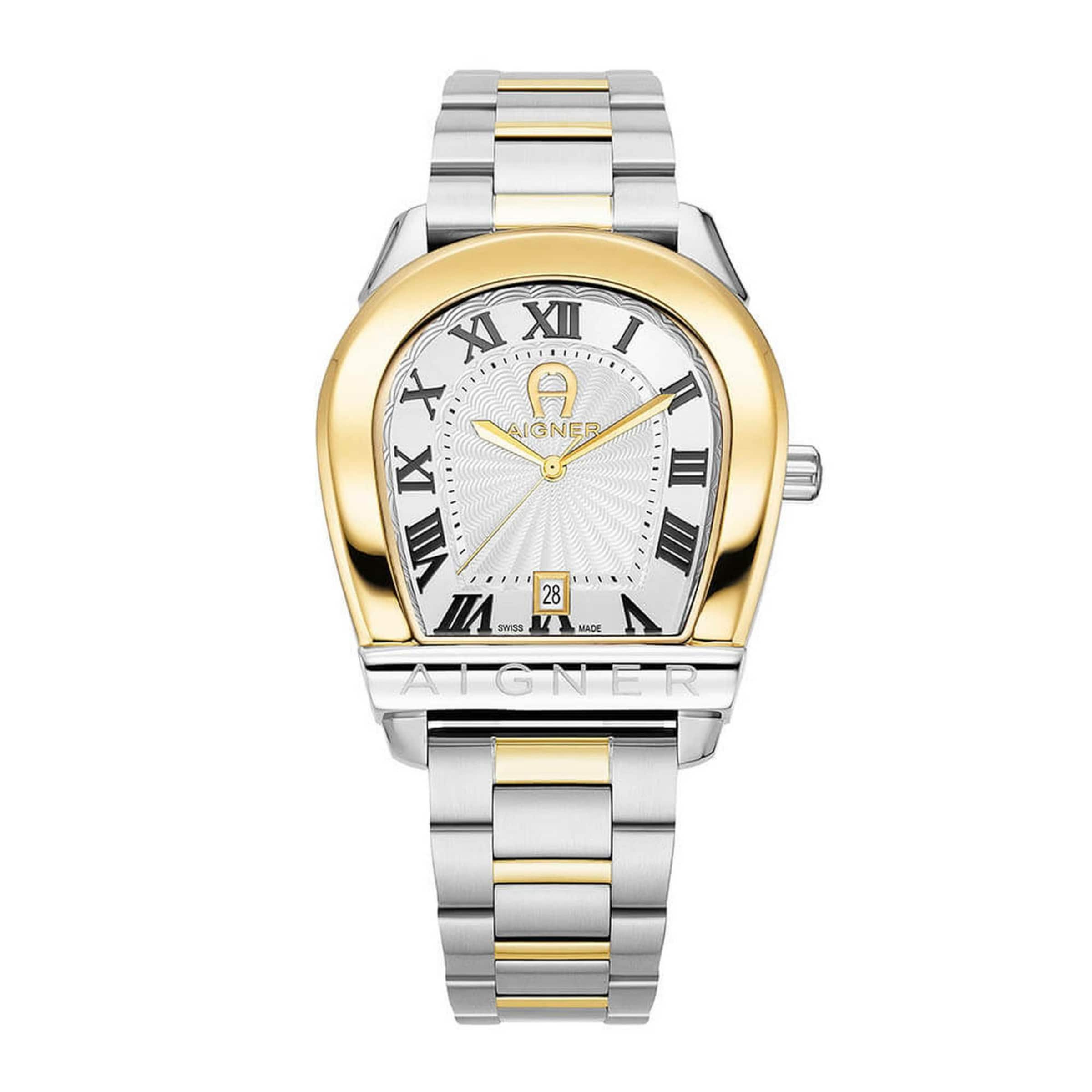 AIGNER Analoguhr in Silber: Vorderseite