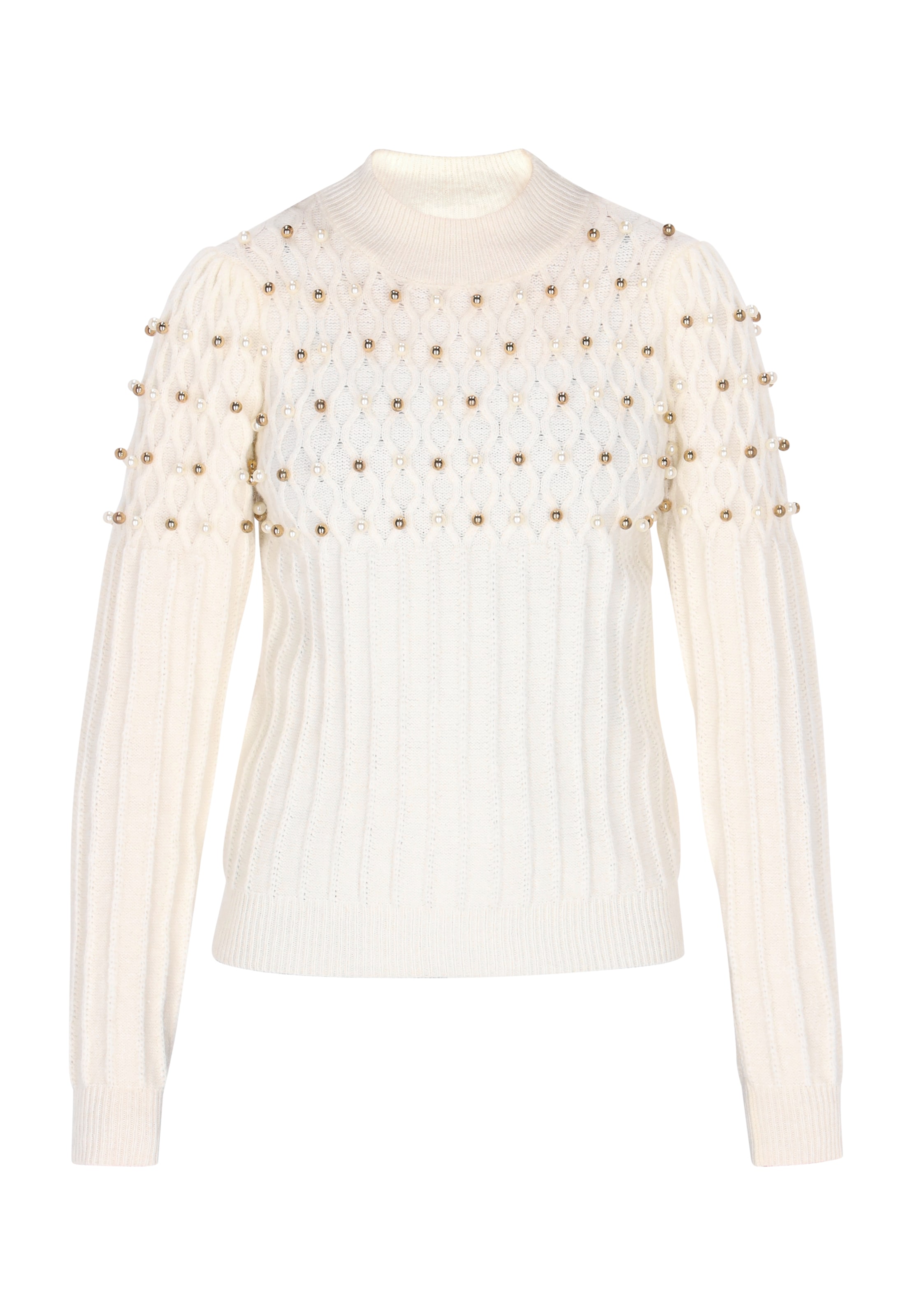 faina Sweater in White: front