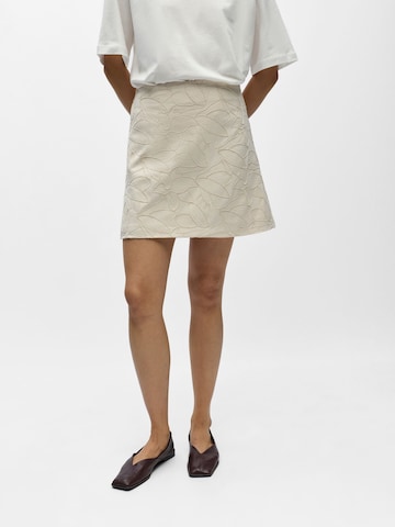Jupe 'OBJMathilda Lisa' OBJECT en blanc : devant