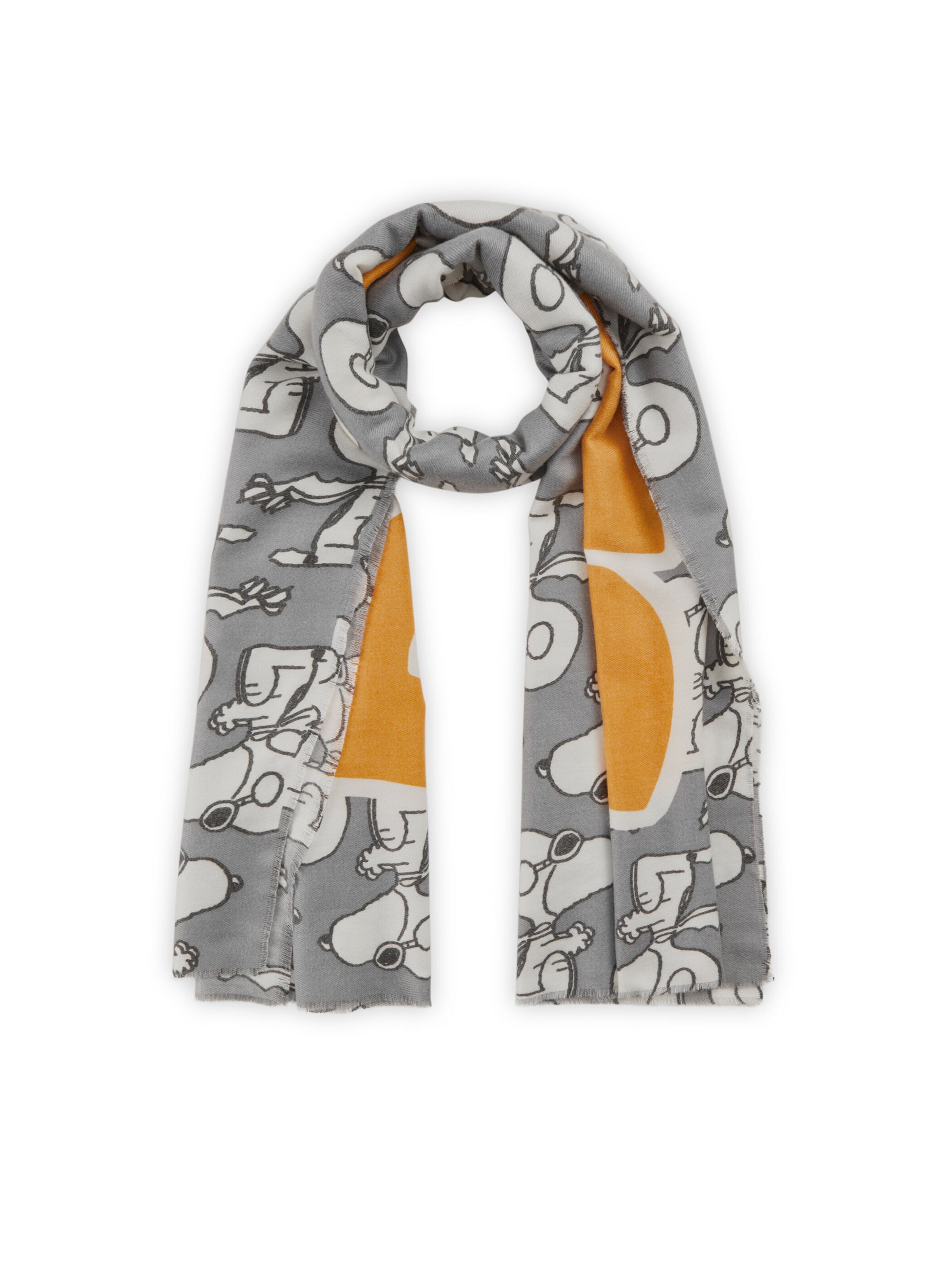 CODELLO - Cachecóis 'PEANUTS' em cinzento: frente