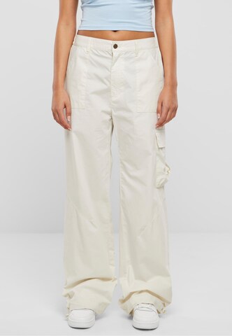 Karl Kani Loose fit Cargo trousers in White