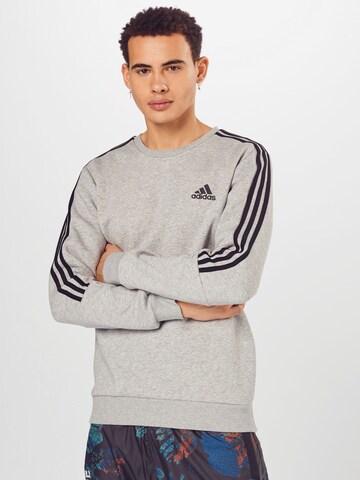 ADIDAS SPORTSWEAR Sportsweatshirt 'Essential' in Grau: predná strana