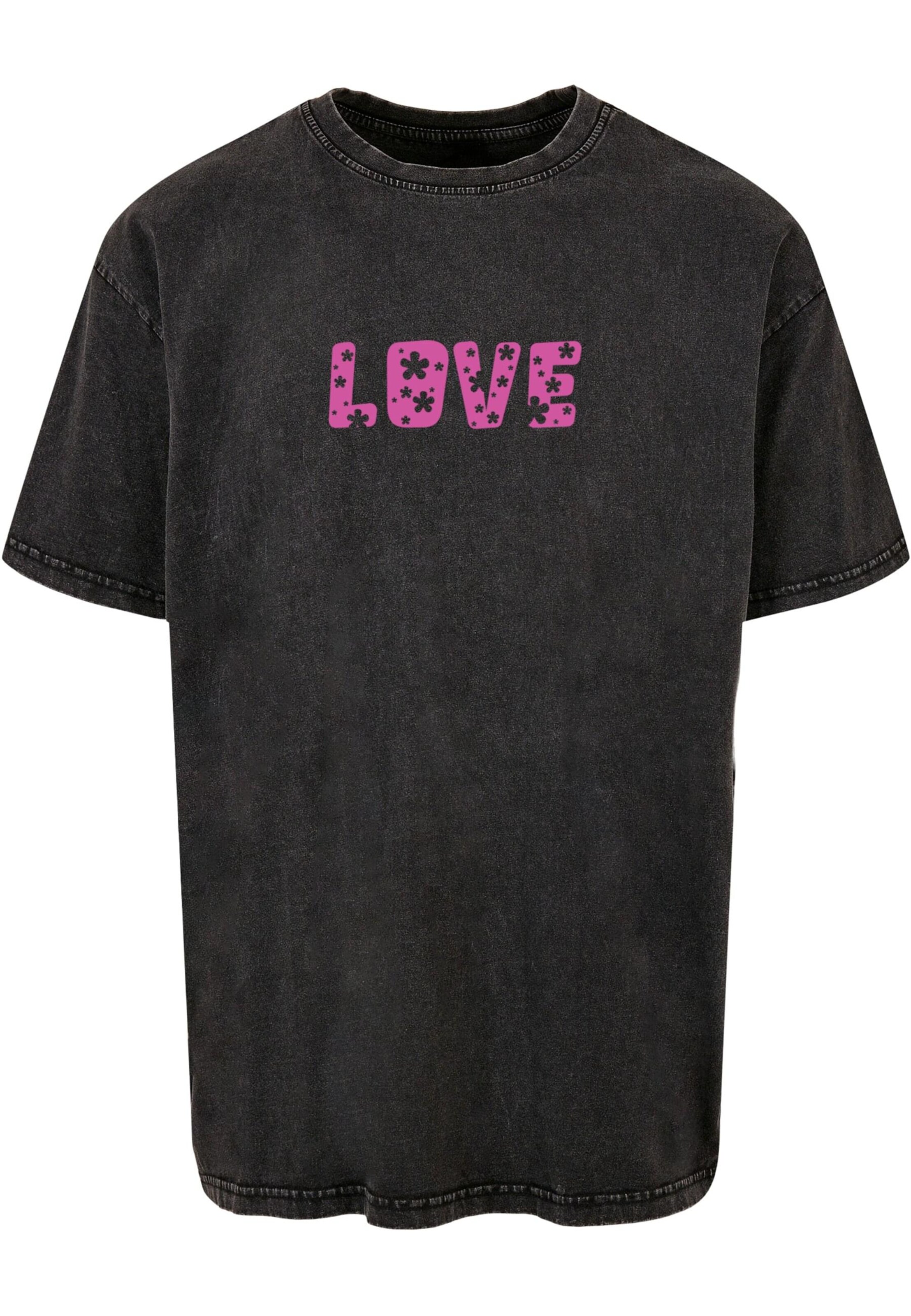 T-Shirt 'Valentines Day - Flowers Love' Merchcode en gris : devant