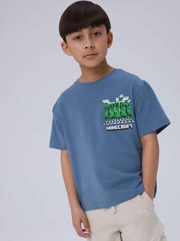 T-Shirt 'Minecraft' NAME IT en bleu