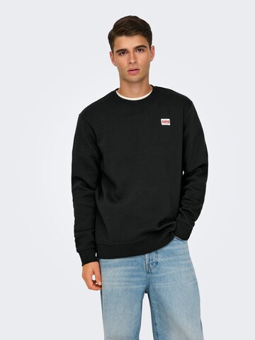 Only & Sons - Sweatshirt 'ONSDAWSON' em preto: frente