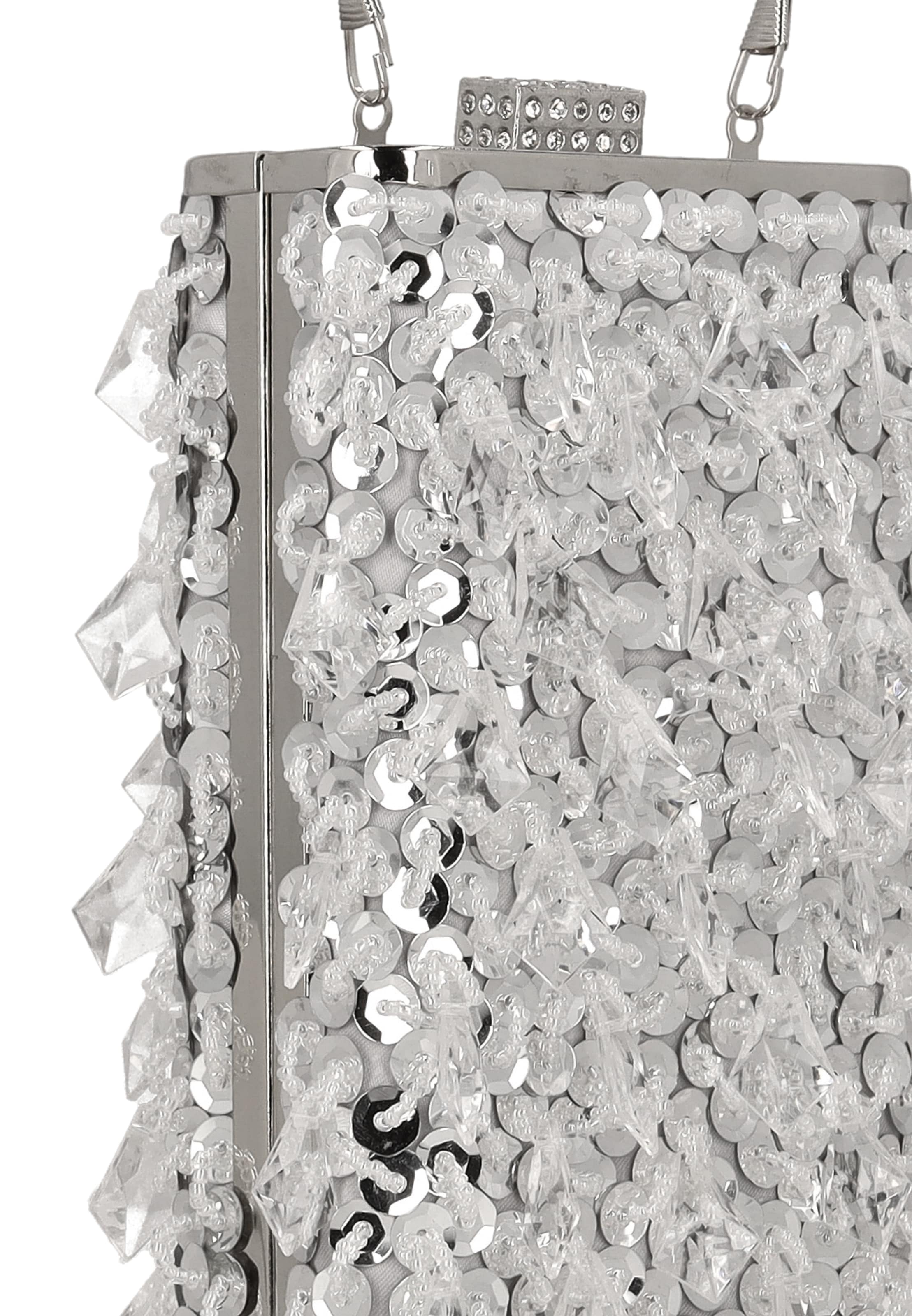 faina - Bolso de noche en plata