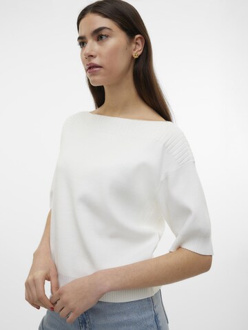 Pull-over 'JEMMA' VERO MODA en blanc