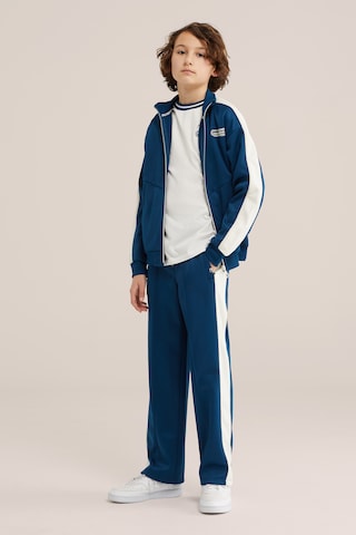 WE Fashion Кофта на молнии в Синий