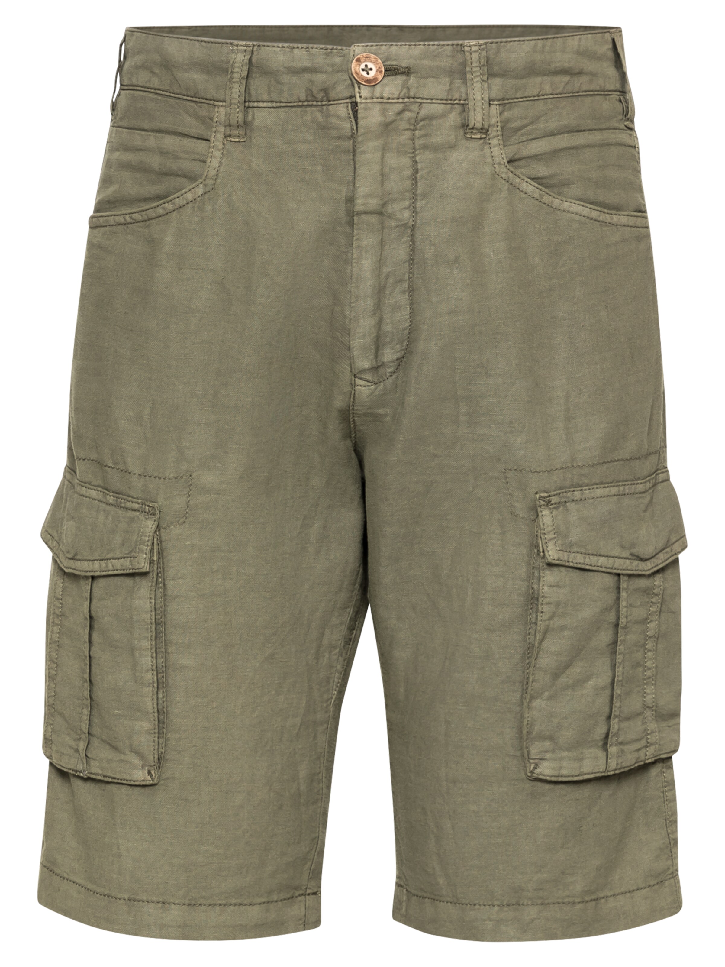 !Solid Regular Cargobroek in Groen: voorkant