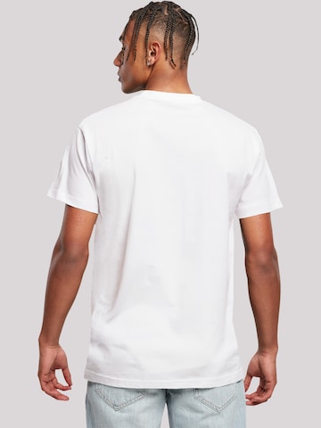 T-Shirt 'Schlittenfahren Weihnachten' F4NT4STIC en blanc