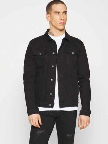 Denim Project Between-Season Jacket ' DP Kash ' in Black: front