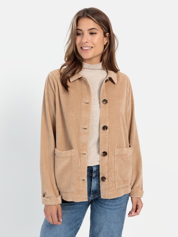 CAMEL ACTIVE Cordjacke aus reiner Baumwolle in Beige: Vorderseite