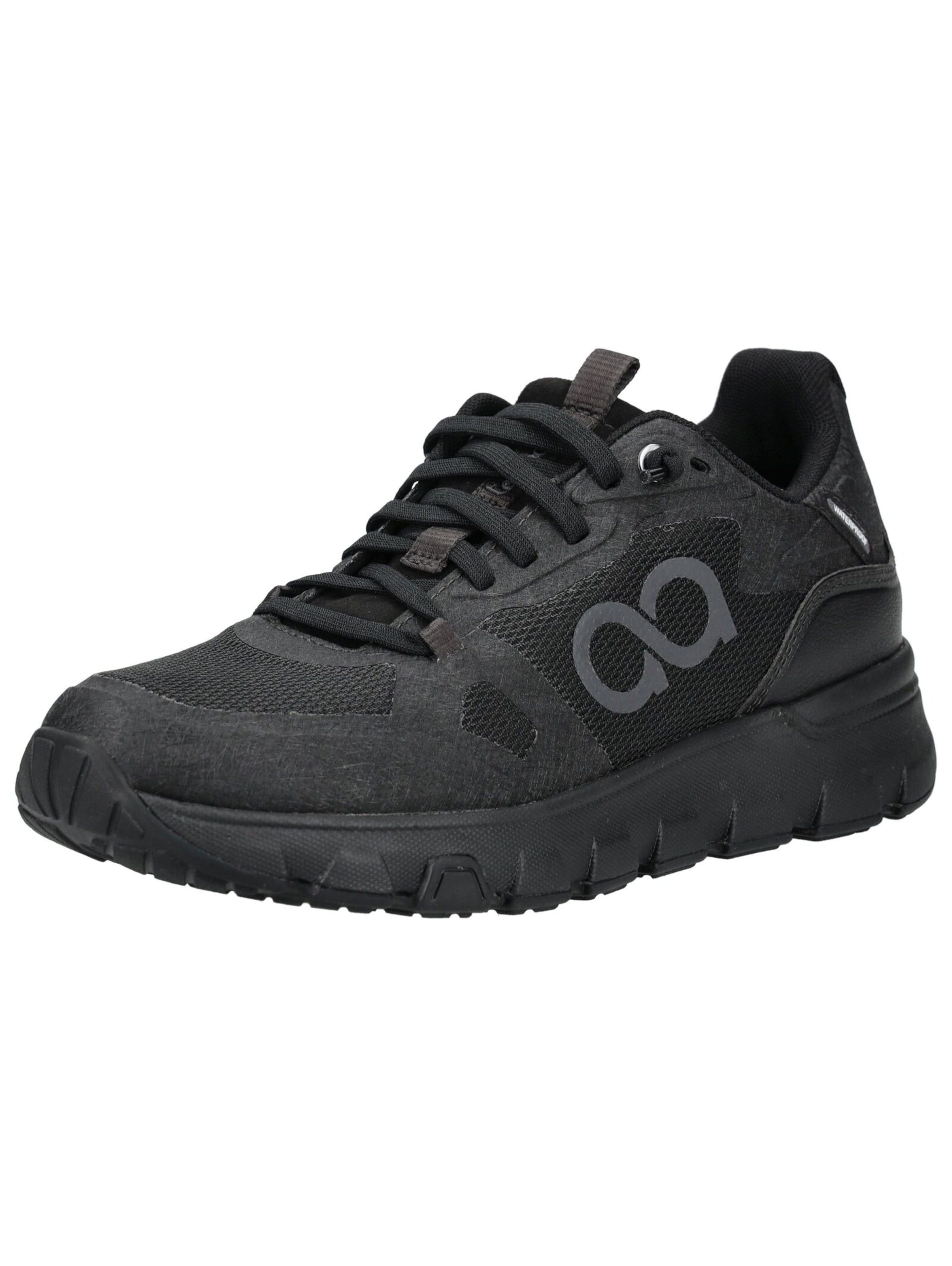 Tenhaag Platform trainers in Black: front