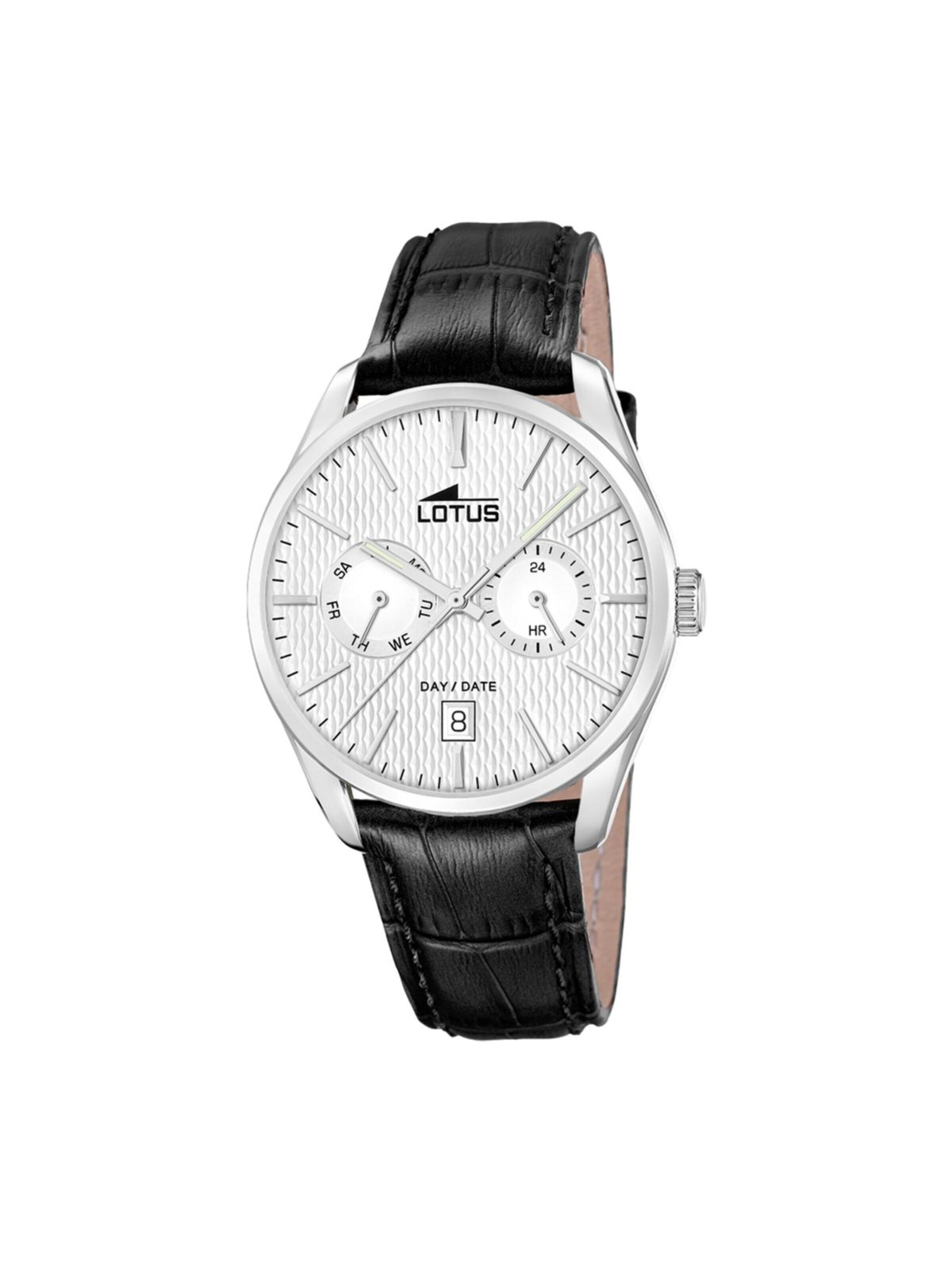 Montre à affichage analogique Lotus en gris : devant