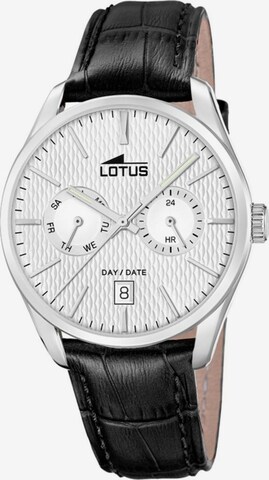 Montre à affichage analogique Lotus en gris : devant