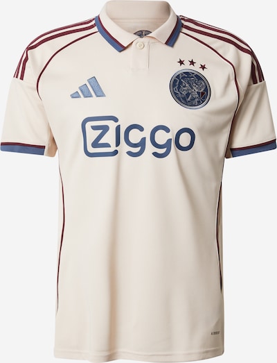 ADIDAS PERFORMANCE Trikoo 'AJAX 3' värissä norsunluu / tummansininen / tummanpunainen, Tuotenäkymä