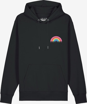 Sweat-shirt ' Women Power ' Watapparel en noir : devant