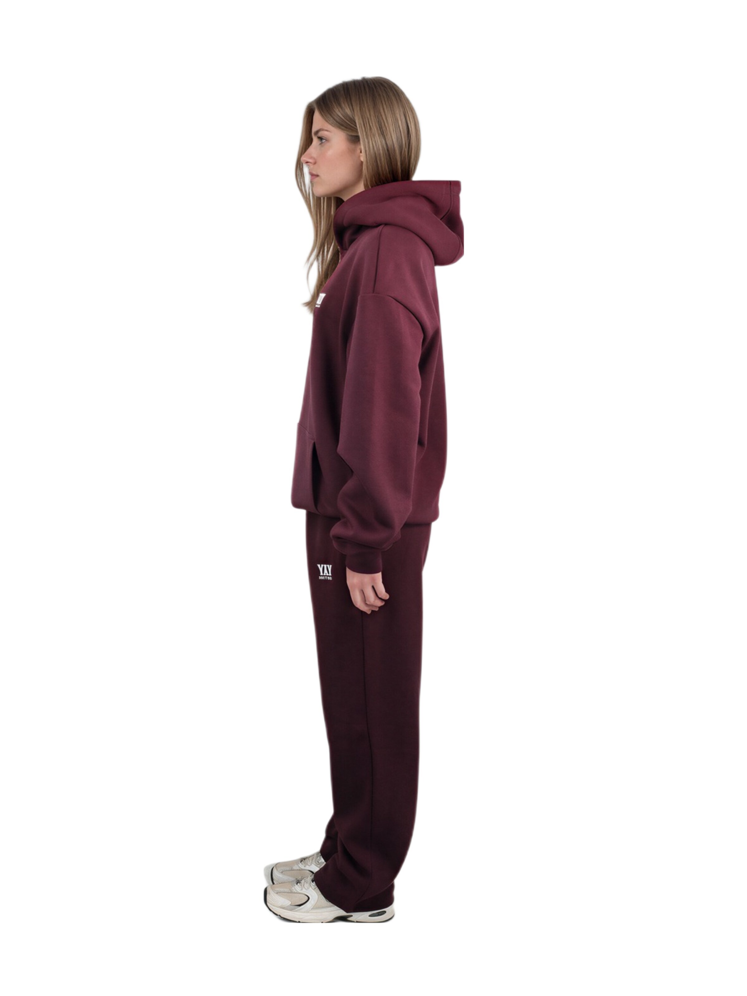 HEFTYKA Loose fit Workout Pants 'OPEN LEG JOGGER' in Purple