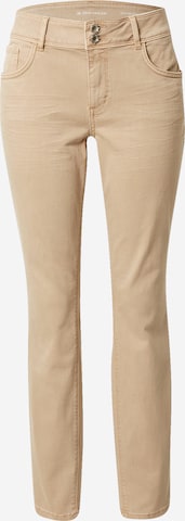 TOM TAILOR Skinny Jeans 'Alexa' in Beige: predná strana