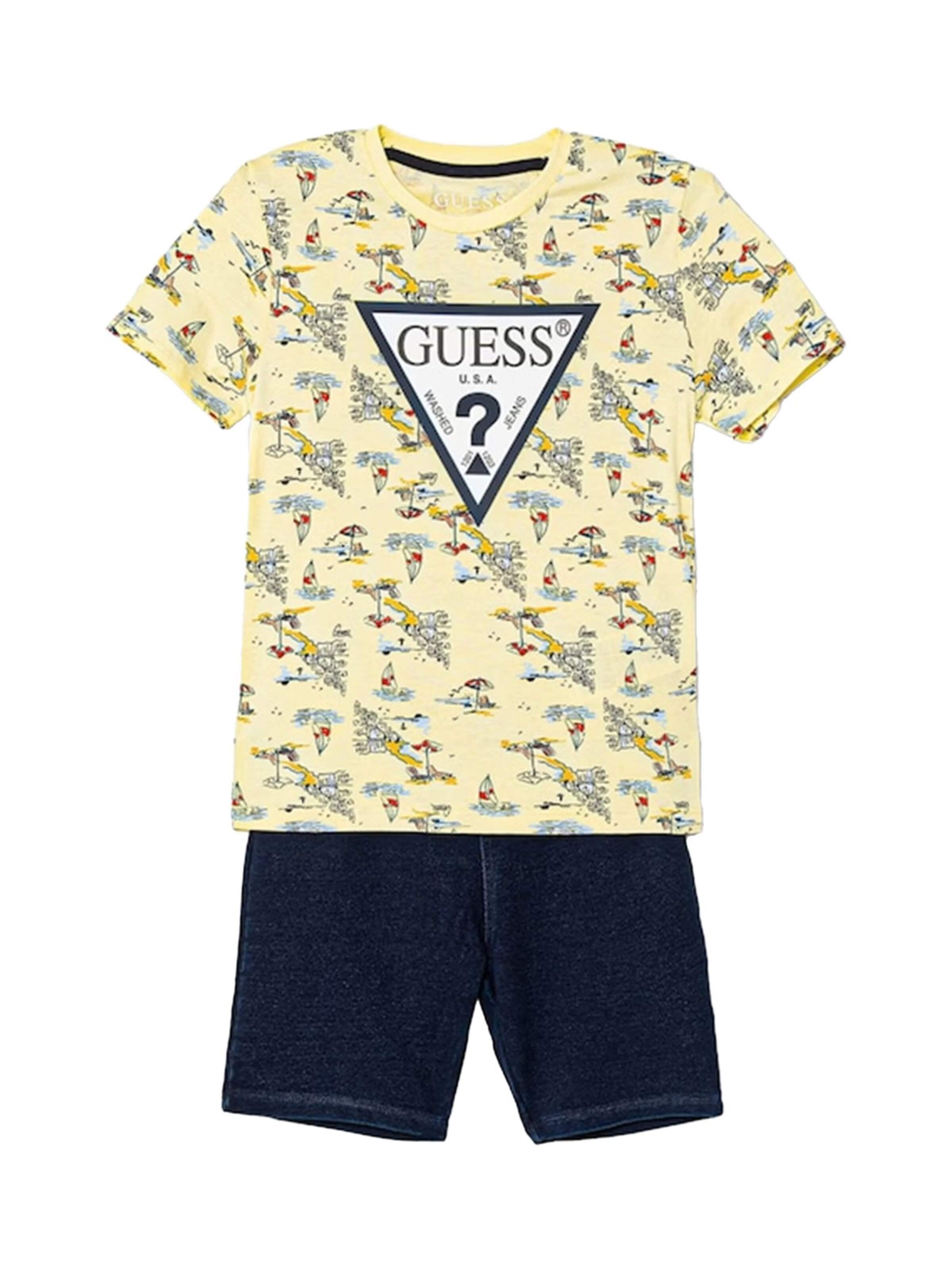 Set di GUESS KIDS in giallo: frontale
