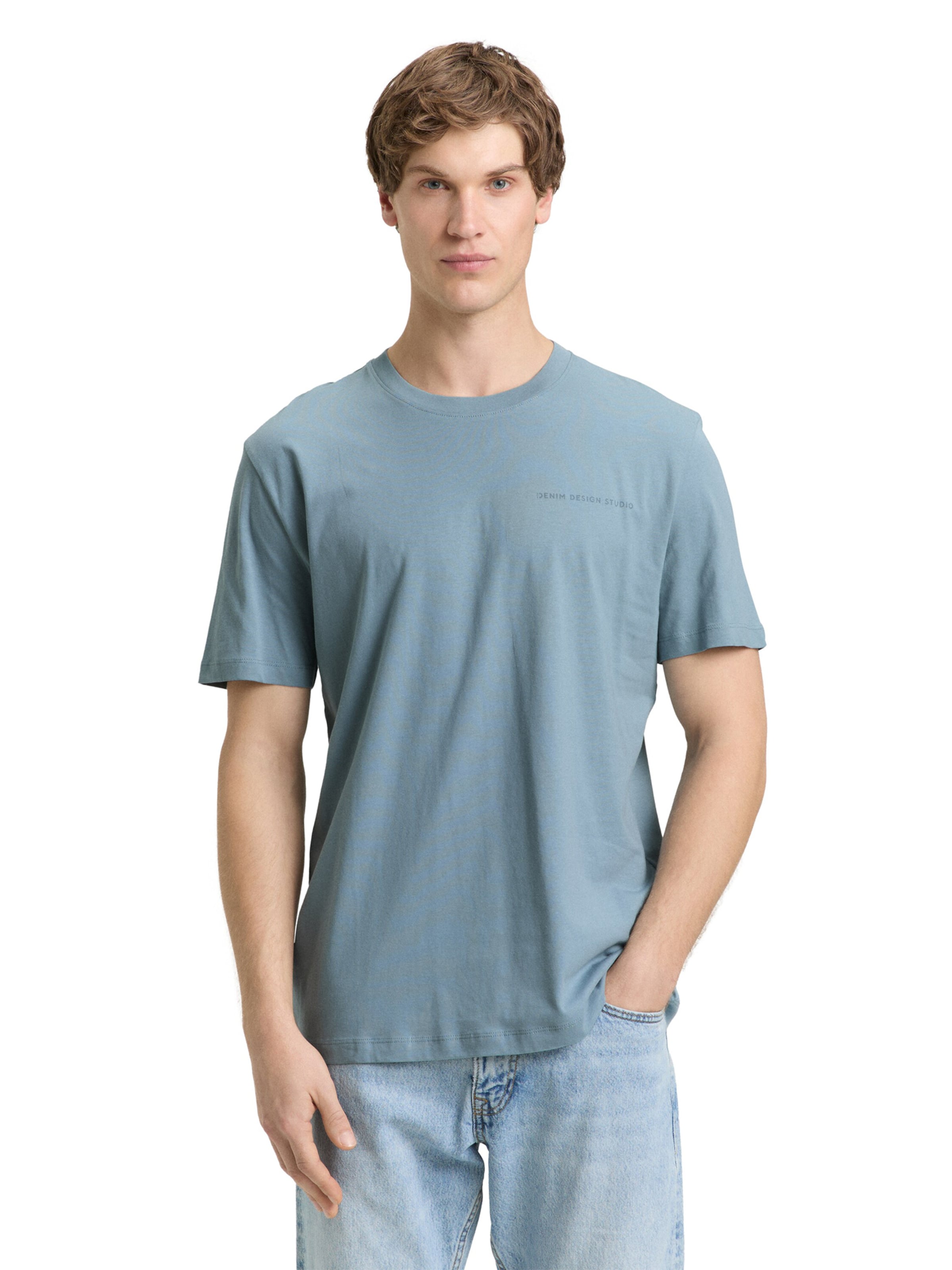 TOM TAILOR DENIM T-Shirt in Blau: Vorderseite