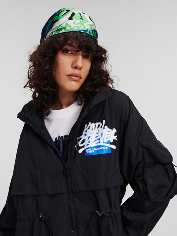 KARL LAGERFELD JEANS Between-seasons parka 'Crapule2000' in Black