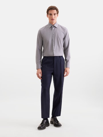 SEIDENSTICKER Slim fit Business shirt in Grey