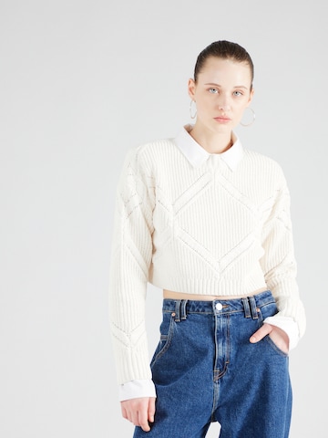 Tally Weijl Sweater in White: front