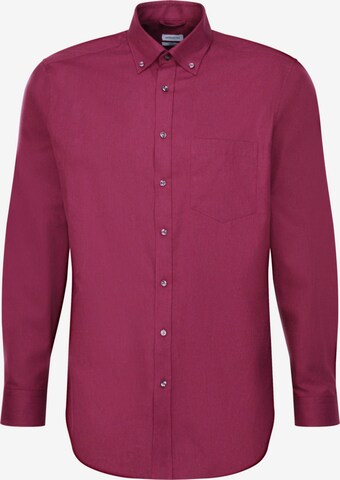 Chemise business 'SMART FLANNELS' SEIDENSTICKER en rouge : devant