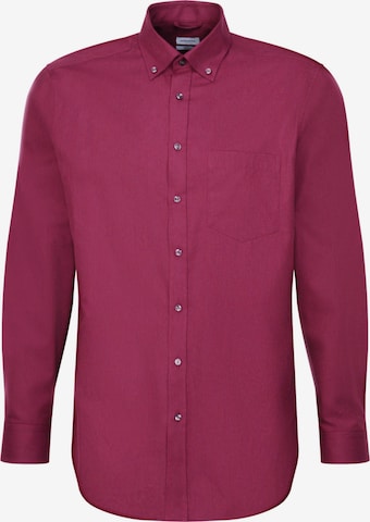 SEIDENSTICKER Business Shirt 'SMART FLANNELS' in Red: front