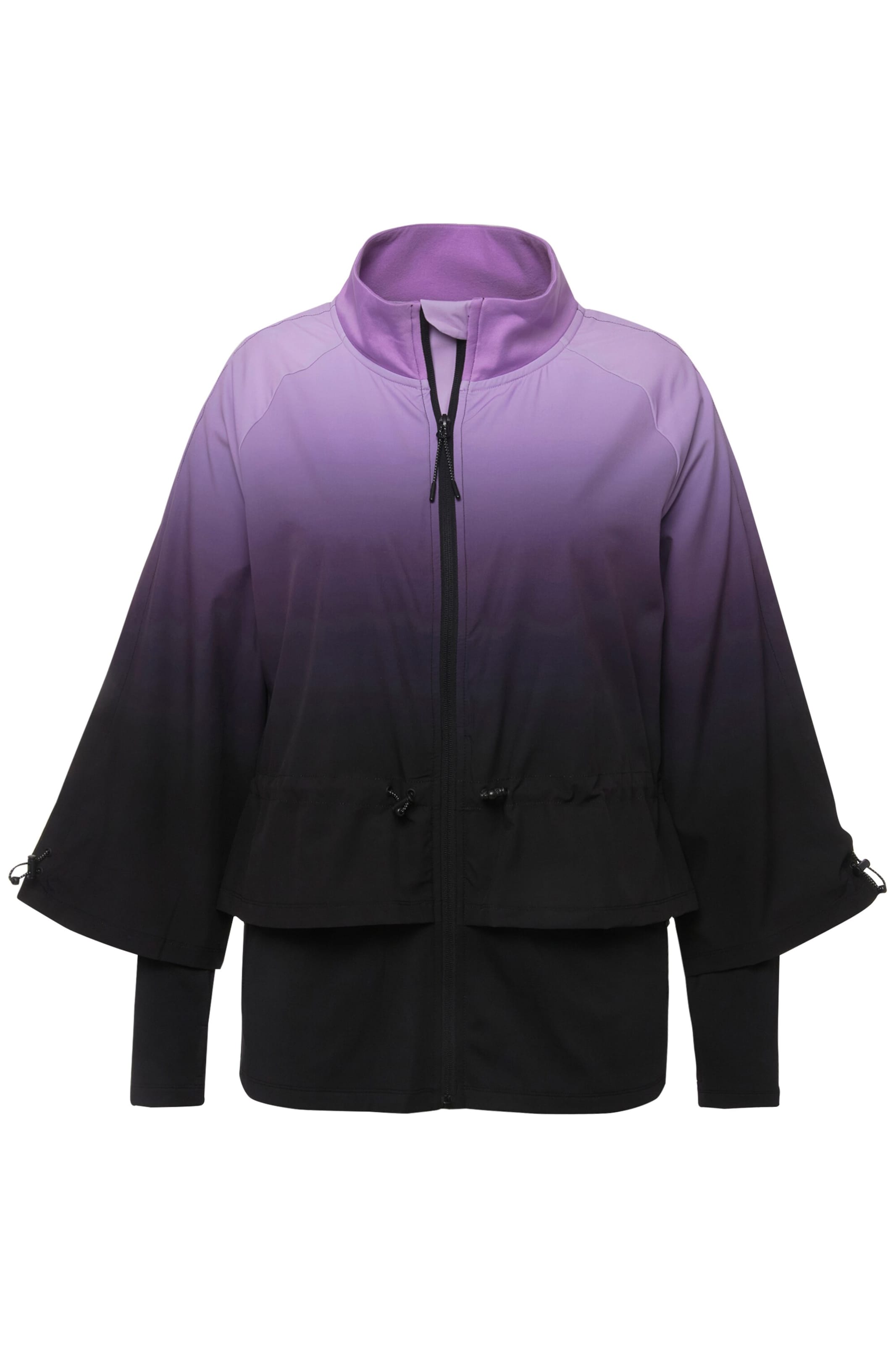 Ulla Popken Funktionsjacke in Schwarz: Vorderseite