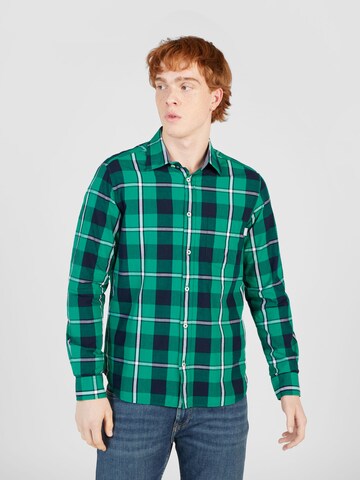 s.Oliver Regular fit Button Up Shirt in Green: front