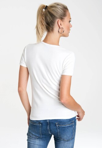 LOGOSHIRT Shirt 'Tom & Jerry-Logo' in White