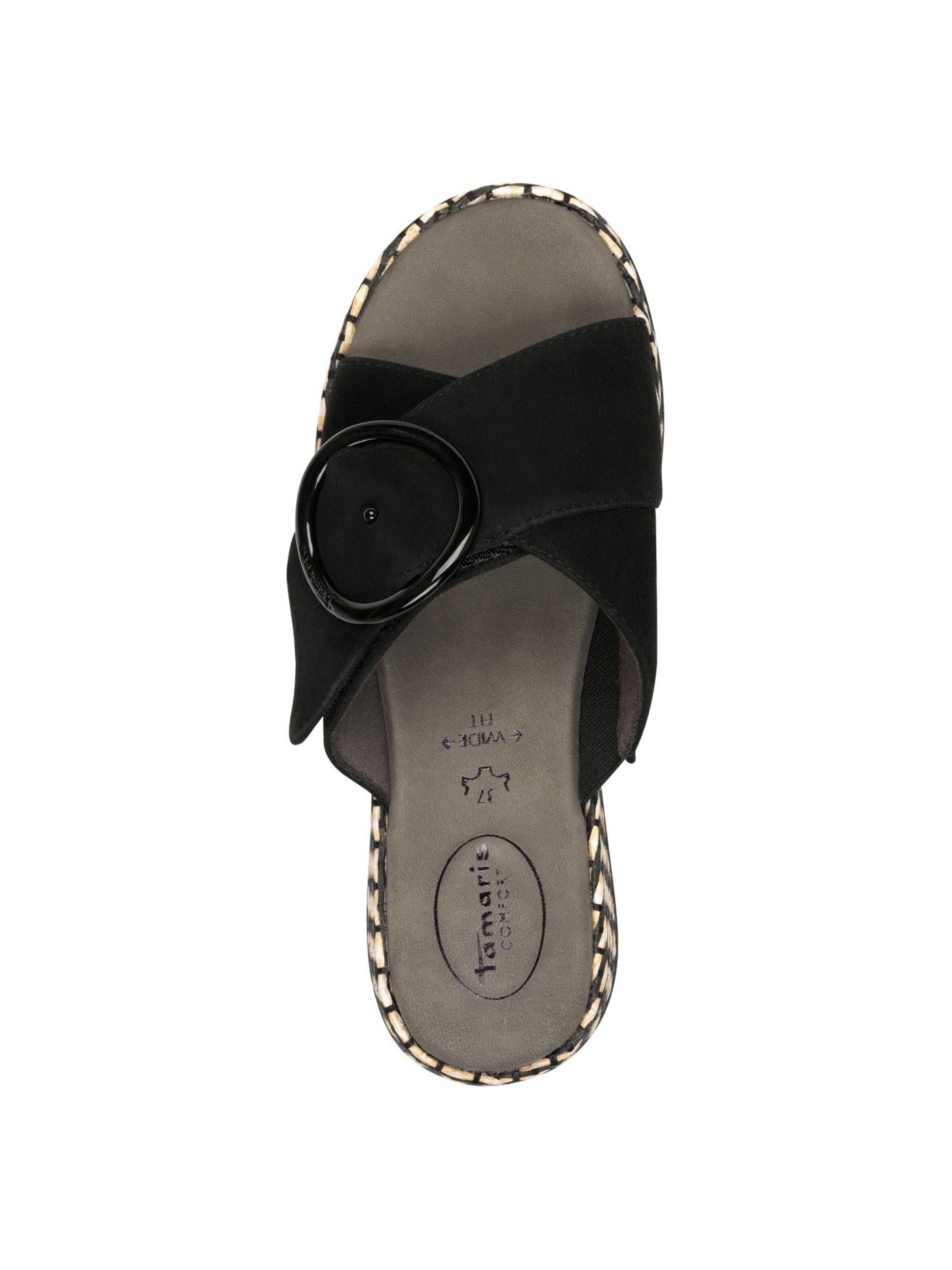 Mule Tamaris en noir