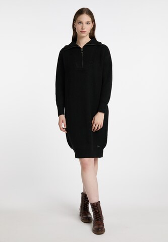 DreiMaster Vintage - Vestido de malha em preto