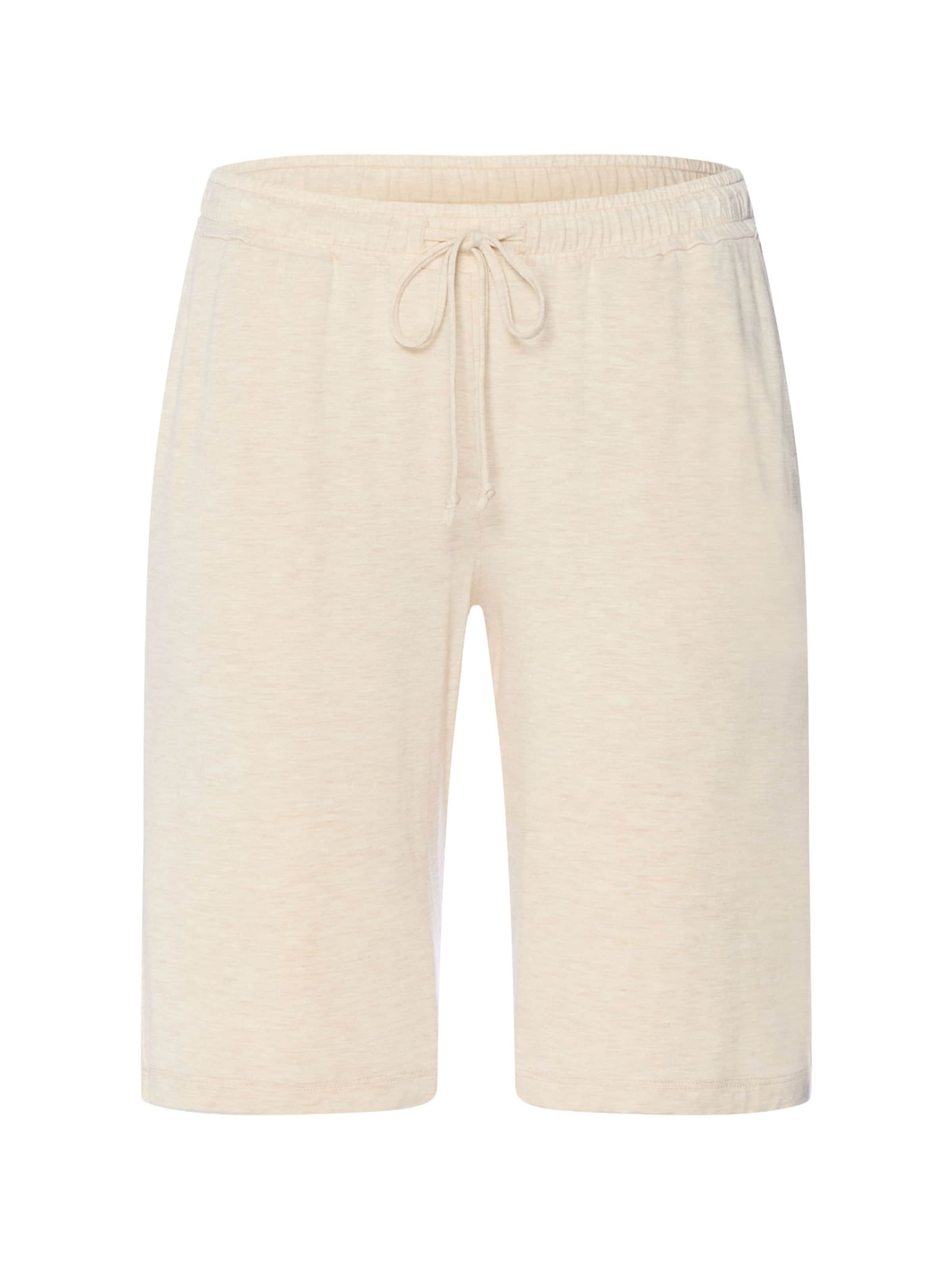 Hanro Regular Trousers ' Natural Elegance ' in Beige: front